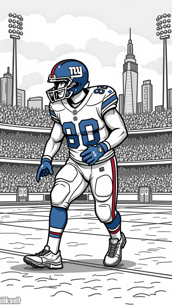 new york giants football coloring pages